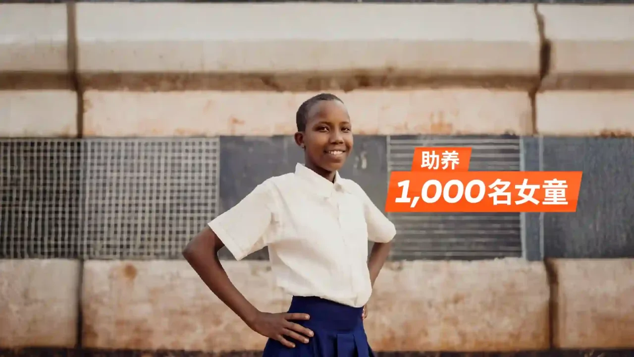 1,000名女童